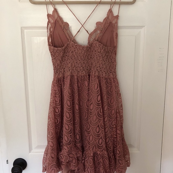 Free People Adella Lace Burnout Velvet Slip Dress - Picture 3 of 11
